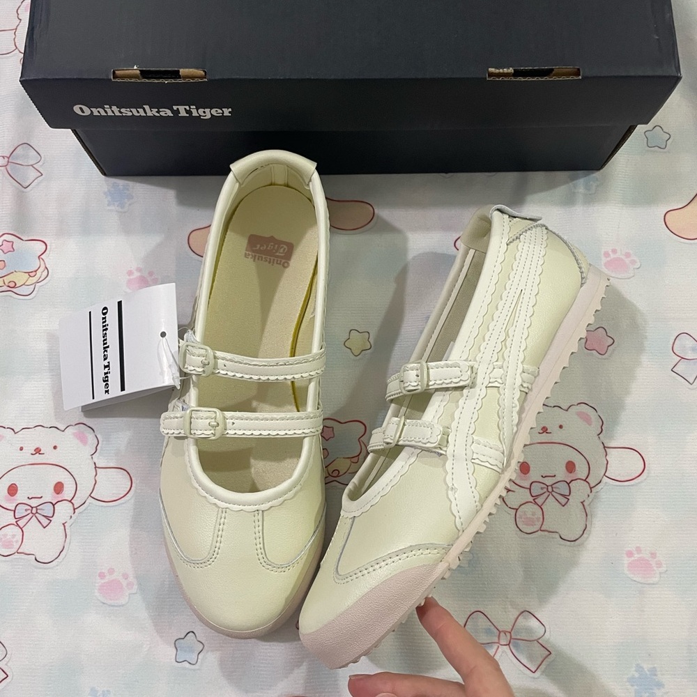 Onitsuka Tiger by Asics Double-Strap Mary Jane Shoes Cream - Picture 2 of 12